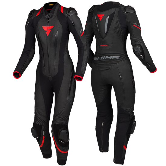 Дамски кожен екип SHIMA MIURA RS BLACK/RED Дамски кожен екип SHIMA MIURA RS BLACK/RED
