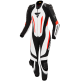 Дамски кожен екип SHIMA MIURA RS WHITE/FLUO