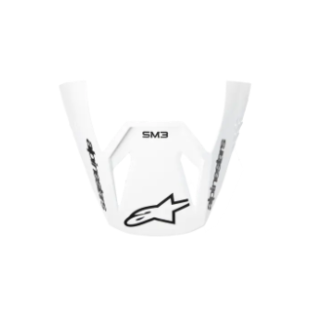 Козирка за мотокрос каска ALPINESTARS SM3 WHITE GLOSS
