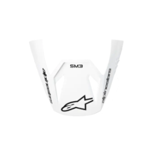 Козирка за мотокрос каска ALPINESTARS SM3 WHITE GLOSS