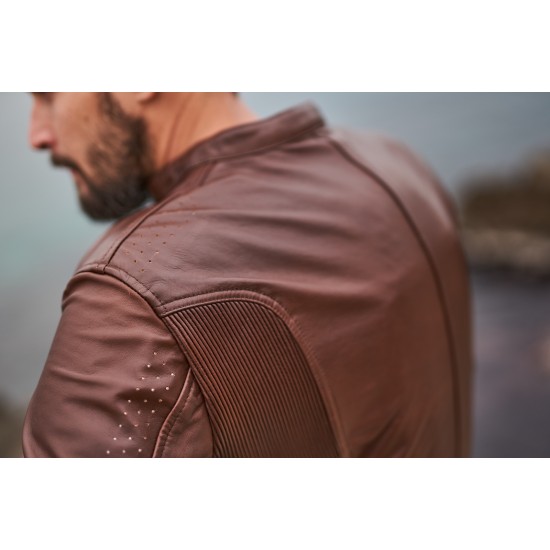 Кожено мото яке SHIMA HUNTER PLUS 2.0 BROWN