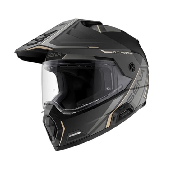 Каска SENA Outlander Flat Black Каска SENA Outlander Flat Black
