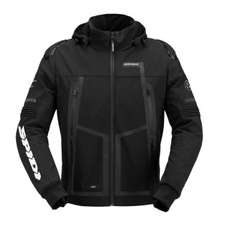 Текстилно мото яке SPIDI HOODIE WARRIOR H2OUT BLACK