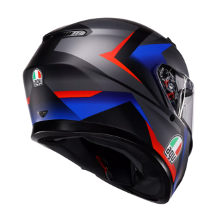 КАСКА AGV K3 STRIGA BLACK/BLUE/RED