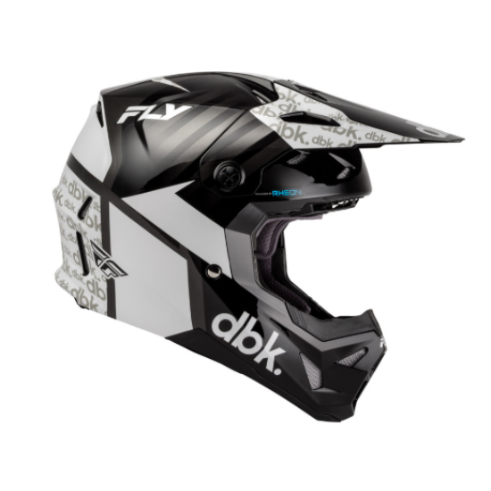 Детска мотокрос каска FLY RACING Formula CP DBK - Black/White/Grey