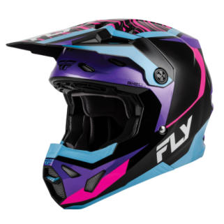 Детска мотокрос каска FLY RACING Formula Charge- Black/Purple/Pink/Blue