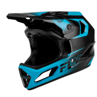 Детска вело каска FLY RACING Rayce Sonar - Black/Electric Blue