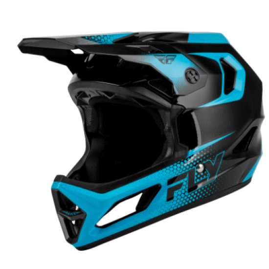 Детска вело каска FLY RACING Rayce Sonar - Black/Electric Blue