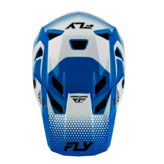 Детска вело каска FLY RACING Rayce Sonar - Blue/White/Black