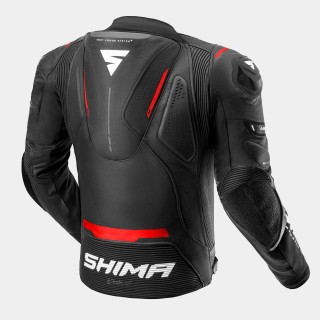 Кожено мото яке SHIMA MISSION ST BLACK/RED