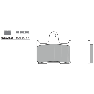 Накладки BREMBO 07SU25SP