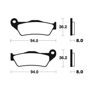 Накладки BREMBO 07BB04SP