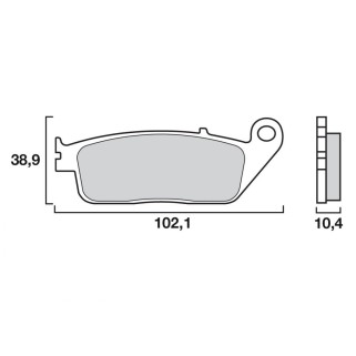 Оригинални накладки BREMBO 07HO3405