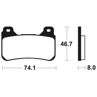 Накладки BREMBO 07HO50SA