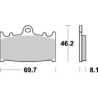 Накладки BREMBO 07KA13SA