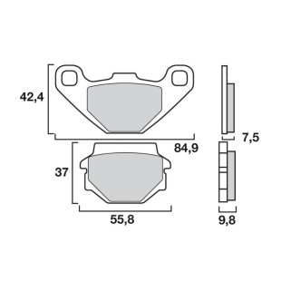Оригинални накладки BREMBO 07KS0432