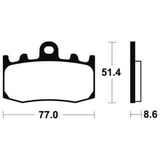 Накладки BREMBO 07BB26SA