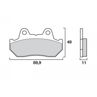 Накладки BREMBO 07HO10SP