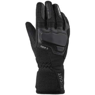 Текстилни мото ръкавици SPIDI GRIP 3 H2OUT Black