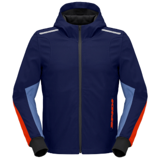 Мото суитшърт SPIDI HOODIE ARMOR LIGHT Navy Red
