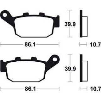 Накладки BREMBO 07HO27SP