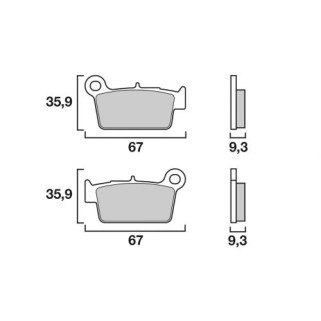 Мотокрос накладки BREMBO 07YA41SD