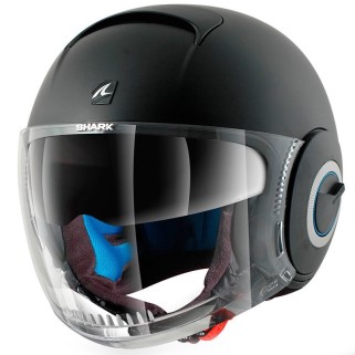 Каска за скутер SHARK NANO BLANK BLACK