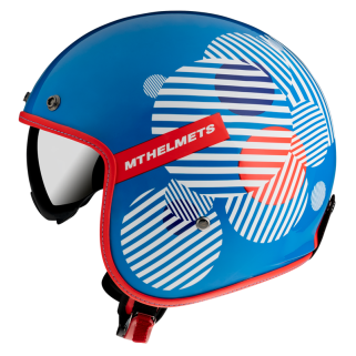 Каска за скутер MT LE Mans 2 Zero F7 Gloss Blue