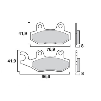 Накладки BREMBO 07SU12SP Накладки BREMBO 07SU12SP