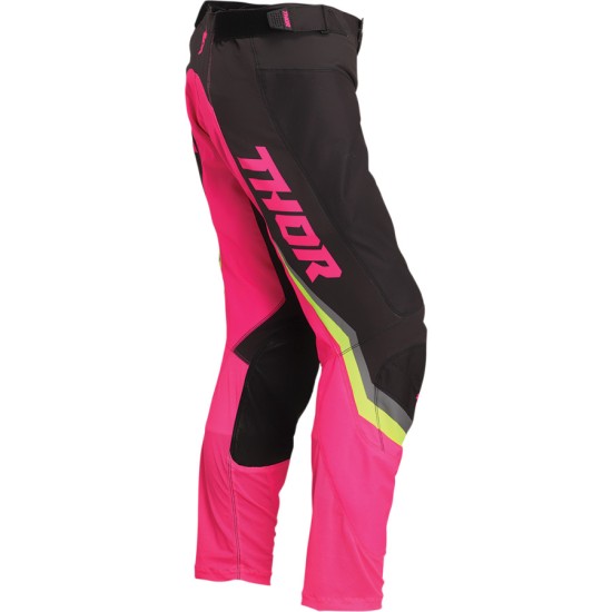 Дамски мотокрос брич THOR WOMEN'S PULSE REV CHARCOAL/FLO PINK
