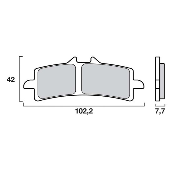 Накладки BRENBO 07BB37SA Накладки BRENBO 07BB37SA
