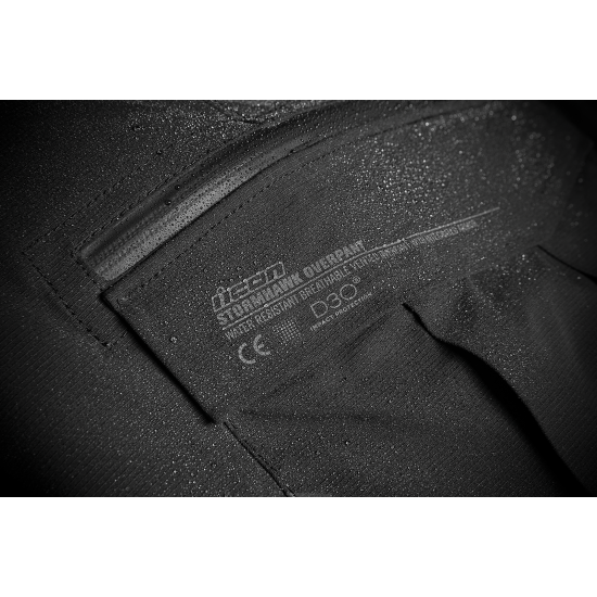 Текстилен мото панталон ICON STORMHAWK WP OVERPANT - BLACK