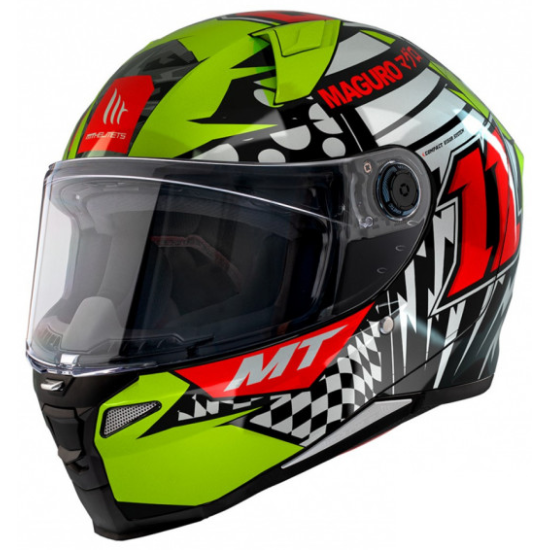 Каска MT REVENGE 2 S SERGIO GARCIA A3 FLUOR 2 GLOSS