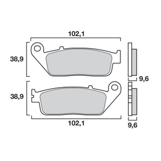 Накладки BREMBO 07HO41SA