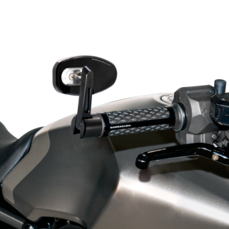 Мото огледала BARRACUDA SKIN-R/BAR END BLACK (PAIR)