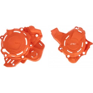 Комплект предпазители за капаци Acerbis X-Power за KTM 125SX 23-24, 150EXC 24, Husqvarna TC125 23-24, TE150 24 оранжев