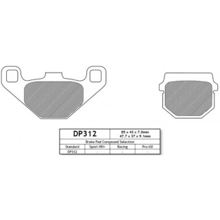 DP312 Накладки - DP Brakes