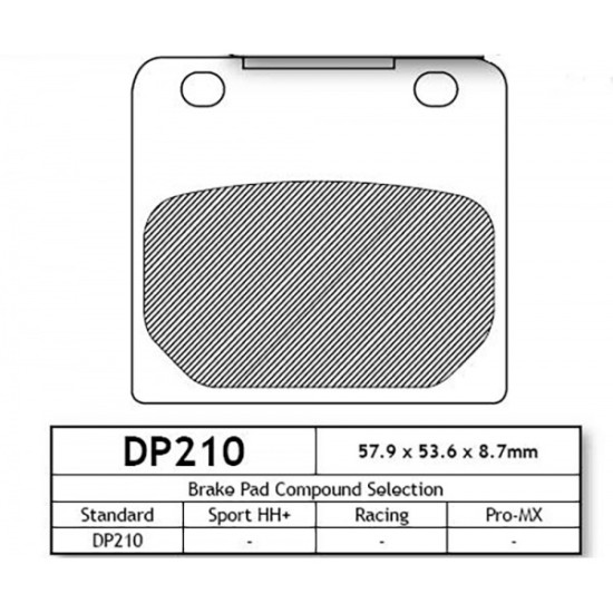 DP210 Накладки - DP Brakes DP210 Накладки - DP Brakes