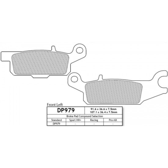 DP979 Накладки - DP Brakes