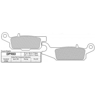 DP980 Накладки - DP Brakes DP980 Накладки - DP Brakes