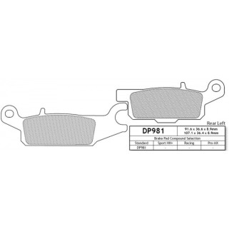 DP981 Накладки - DP Brakes
