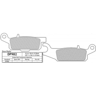 DP982 Накладки - DP Brakes DP982 Накладки - DP Brakes